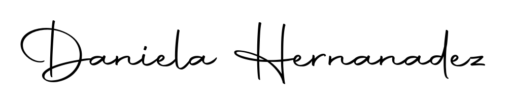 A stylish, flowing autograph style designed for name Daniela Hernanadez using Autography-DOLnW typography. Perfect for digital creative projects. Daniela Hernanadez signature style 10 images and pictures png