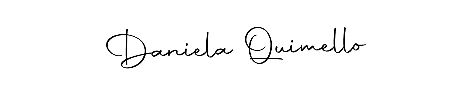 Make a beautiful signature design for name Daniela Quimello. With this signature (Autography-DOLnW) style, you can create a handwritten signature for free. Daniela Quimello signature style 10 images and pictures png