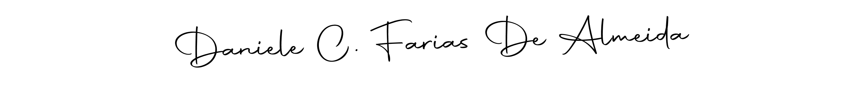Make a beautiful signature design for name Daniele C. Farias De Almeida. Use this online signature maker to create a handwritten signature for free. Daniele C. Farias De Almeida signature style 10 images and pictures png