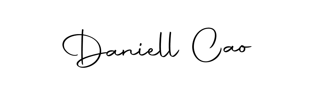 Design your own signature with our free online signature maker. With this signature software, you can create a handwritten (Autography-DOLnW) signature for name Daniell Cao. Daniell Cao signature style 10 images and pictures png