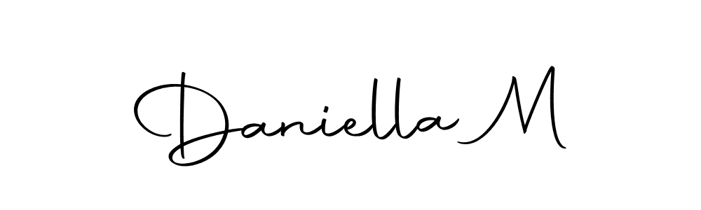 Similarly Autography-DOLnW is the best handwritten signature design. Signature creator online .You can use it as an online autograph creator for name Daniella M. Daniella M signature style 10 images and pictures png