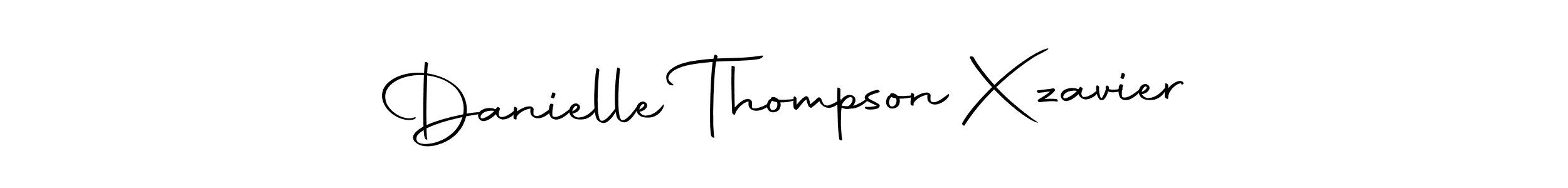 Make a beautiful signature design for name Danielle Thompson Xzavier. Use this online signature maker to create a handwritten signature for free. Danielle Thompson Xzavier signature style 10 images and pictures png