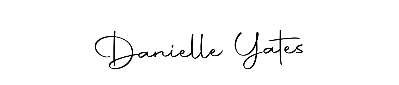 Design your own signature with our free online signature maker. With this signature software, you can create a handwritten (Autography-DOLnW) signature for name Danielle Yates. Danielle Yates signature style 10 images and pictures png