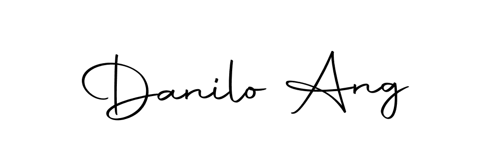 You should practise on your own different ways (Autography-DOLnW) to write your name (Danilo Ang) in signature. don't let someone else do it for you. Danilo Ang signature style 10 images and pictures png