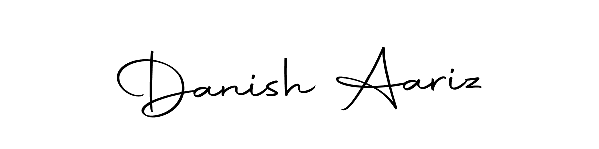 Use a signature maker to create a handwritten signature online. With this signature software, you can design (Autography-DOLnW) your own signature for name Danish Aariz. Danish Aariz signature style 10 images and pictures png