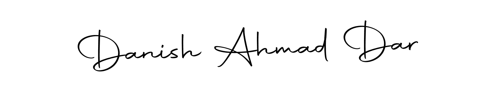 Also we have Danish Ahmad Dar name is the best signature style. Create professional handwritten signature collection using Autography-DOLnW autograph style. Danish Ahmad Dar signature style 10 images and pictures png