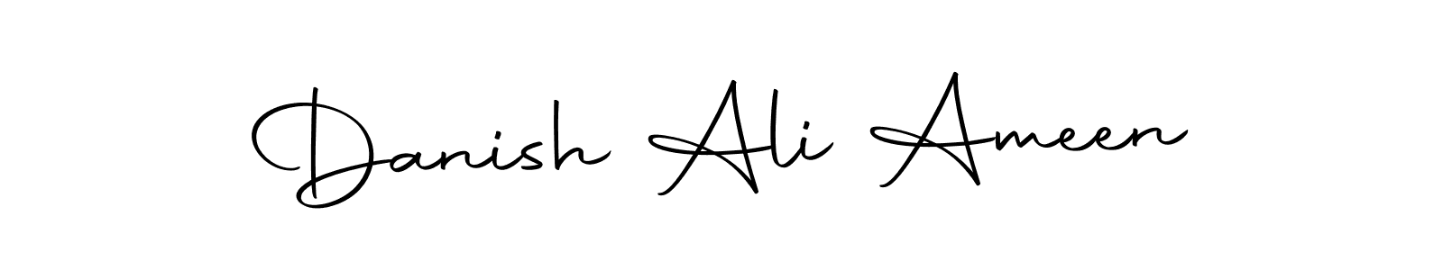 Use a signature maker to create a handwritten signature online. With this signature software, you can design (Autography-DOLnW) your own signature for name Danish Ali Ameen. Danish Ali Ameen signature style 10 images and pictures png