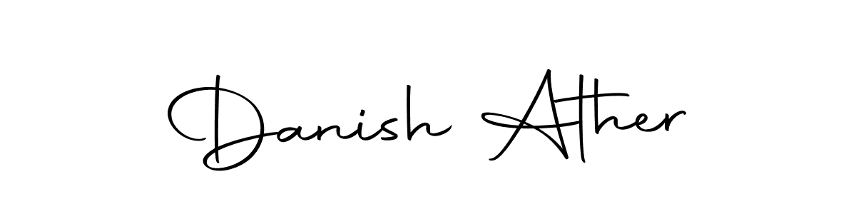 You can use this online signature creator to create a handwritten signature for the name Danish Ather. This is the best online autograph maker. Danish Ather signature style 10 images and pictures png