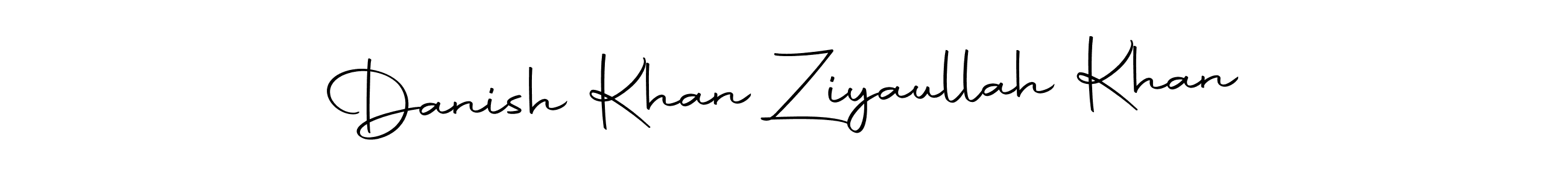 Create a beautiful signature design for name Danish Khan Ziyaullah Khan. With this signature (Autography-DOLnW) fonts, you can make a handwritten signature for free. Danish Khan Ziyaullah Khan signature style 10 images and pictures png