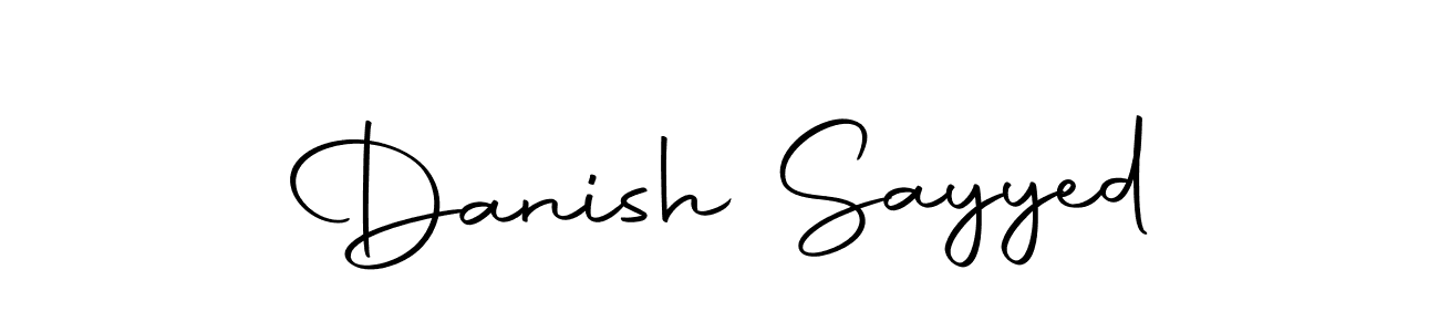 Use a signature maker to create a handwritten signature online. With this signature software, you can design (Autography-DOLnW) your own signature for name Danish Sayyed. Danish Sayyed signature style 10 images and pictures png