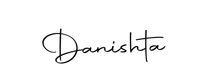 The best way (Autography-DOLnW) to make a short signature is to pick only two or three words in your name. The name Danishta include a total of six letters. For converting this name. Danishta signature style 10 images and pictures png