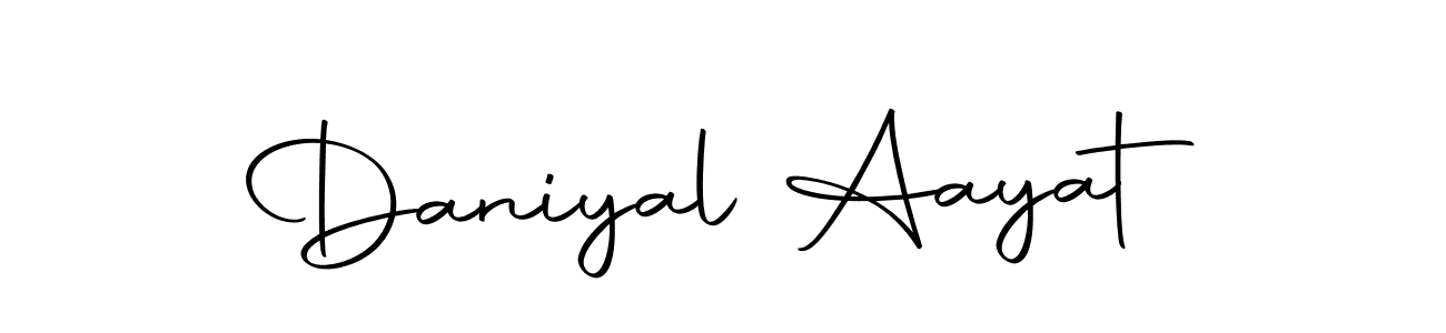 Use a signature maker to create a handwritten signature online. With this signature software, you can design (Autography-DOLnW) your own signature for name Daniyal Aayat. Daniyal Aayat signature style 10 images and pictures png