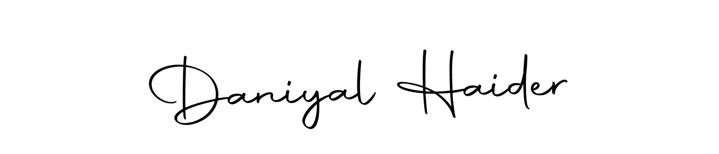 Use a signature maker to create a handwritten signature online. With this signature software, you can design (Autography-DOLnW) your own signature for name Daniyal Haider. Daniyal Haider signature style 10 images and pictures png