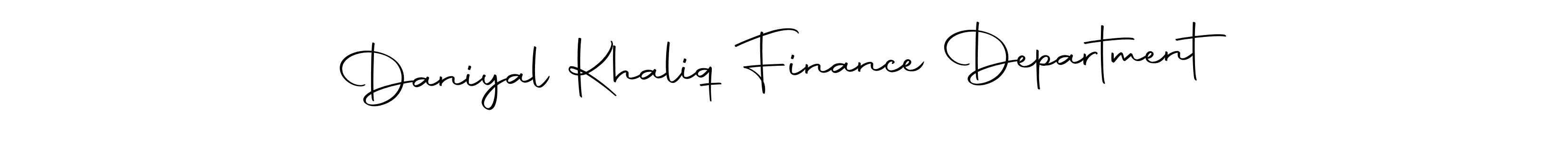 How to make Daniyal Khaliq Finance Department signature? Autography-DOLnW is a professional autograph style. Create handwritten signature for Daniyal Khaliq Finance Department name. Daniyal Khaliq Finance Department signature style 10 images and pictures png