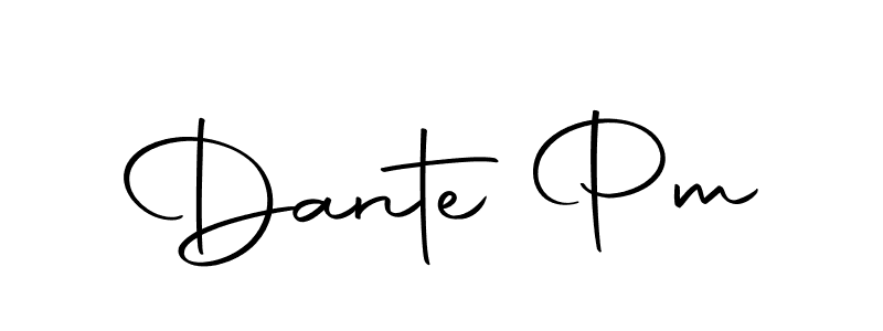 How to make Dante Pm signature? Autography-DOLnW is a professional autograph style. Create handwritten signature for Dante Pm name. Dante Pm signature style 10 images and pictures png