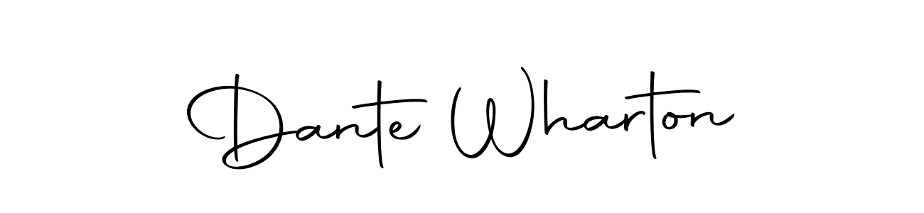 You should practise on your own different ways (Autography-DOLnW) to write your name (Dante Wharton) in signature. don't let someone else do it for you. Dante Wharton signature style 10 images and pictures png