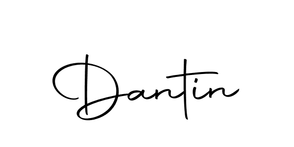 Design your own signature with our free online signature maker. With this signature software, you can create a handwritten (Autography-DOLnW) signature for name Dantin. Dantin signature style 10 images and pictures png