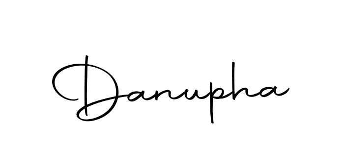 Use a signature maker to create a handwritten signature online. With this signature software, you can design (Autography-DOLnW) your own signature for name Danupha. Danupha signature style 10 images and pictures png