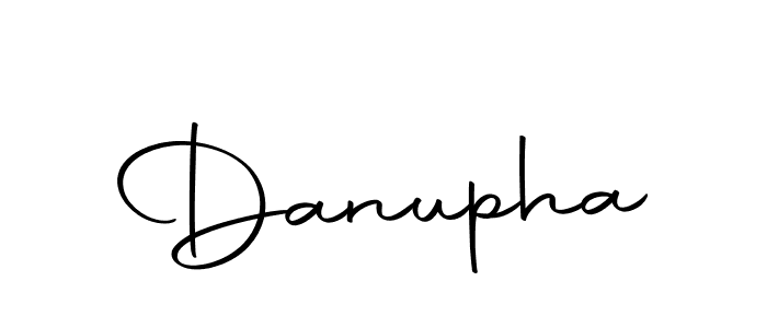 Use a signature maker to create a handwritten signature online. With this signature software, you can design (Autography-DOLnW) your own signature for name Danupha. Danupha signature style 10 images and pictures png