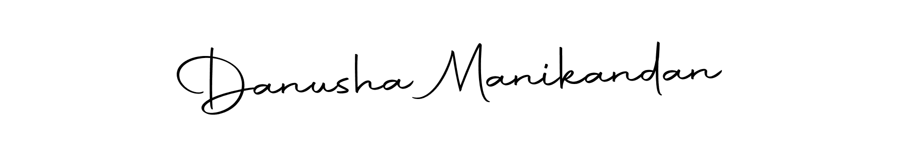 Danusha Manikandan stylish signature style. Best Handwritten Sign (Autography-DOLnW) for my name. Handwritten Signature Collection Ideas for my name Danusha Manikandan. Danusha Manikandan signature style 10 images and pictures png