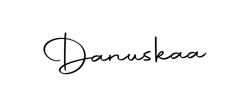 How to make Danuskaa name signature. Use Autography-DOLnW style for creating short signs online. This is the latest handwritten sign. Danuskaa signature style 10 images and pictures png