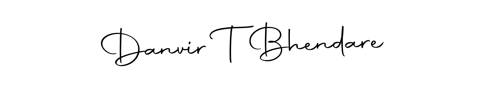 It looks lik you need a new signature style for name Danvir T Bhendare. Design unique handwritten (Autography-DOLnW) signature with our free signature maker in just a few clicks. Danvir T Bhendare signature style 10 images and pictures png