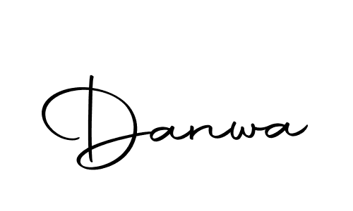 Danwa stylish signature style. Best Handwritten Sign (Autography-DOLnW) for my name. Handwritten Signature Collection Ideas for my name Danwa. Danwa signature style 10 images and pictures png