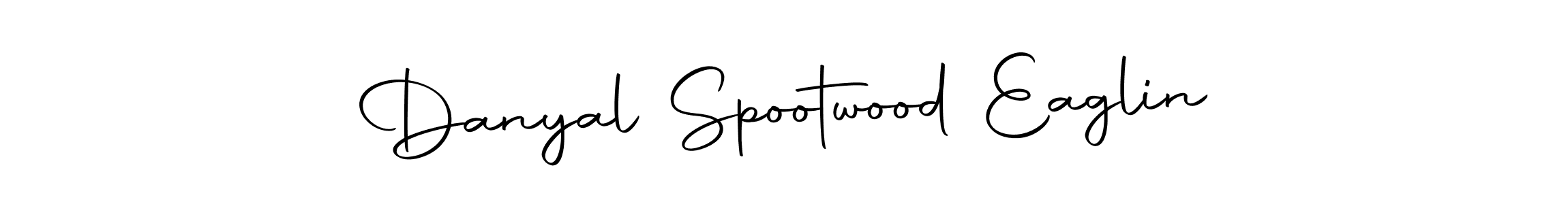 if you are searching for the best signature style for your name Danyal Spootwood Eaglin. so please give up your signature search. here we have designed multiple signature styles  using Autography-DOLnW. Danyal Spootwood Eaglin signature style 10 images and pictures png
