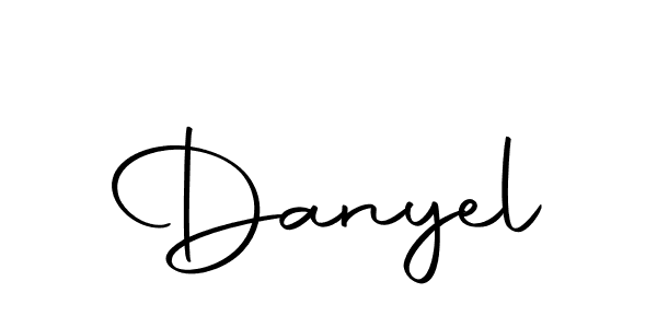 Design your own signature with our free online signature maker. With this signature software, you can create a handwritten (Autography-DOLnW) signature for name Danyel. Danyel signature style 10 images and pictures png