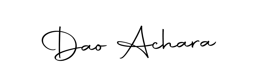 Autography-DOLnW is a professional signature style that is perfect for those who want to add a touch of class to their signature. It is also a great choice for those who want to make their signature more unique. Get Dao Achara name to fancy signature for free. Dao Achara signature style 10 images and pictures png