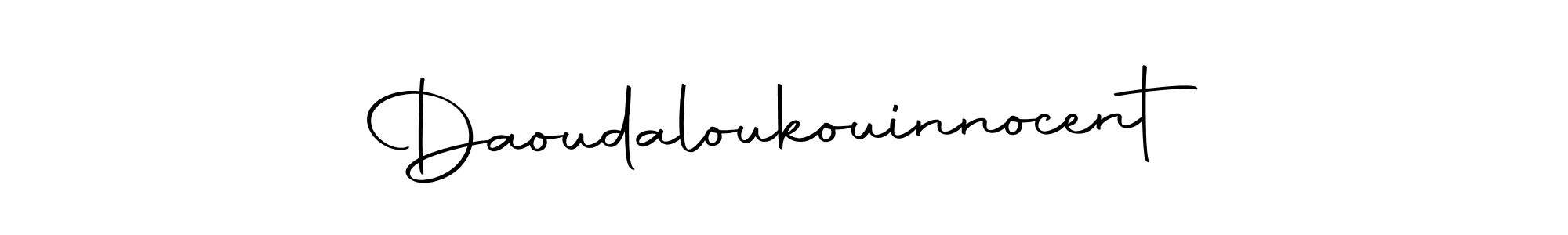 Autography-DOLnW is a professional signature style that is perfect for those who want to add a touch of class to their signature. It is also a great choice for those who want to make their signature more unique. Get Daoudaloukouinnocent name to fancy signature for free. Daoudaloukouinnocent signature style 10 images and pictures png