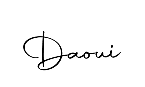 Daoui stylish signature style. Best Handwritten Sign (Autography-DOLnW) for my name. Handwritten Signature Collection Ideas for my name Daoui. Daoui signature style 10 images and pictures png