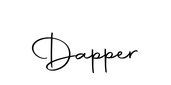 You should practise on your own different ways (Autography-DOLnW) to write your name (Dapper) in signature. don't let someone else do it for you. Dapper signature style 10 images and pictures png