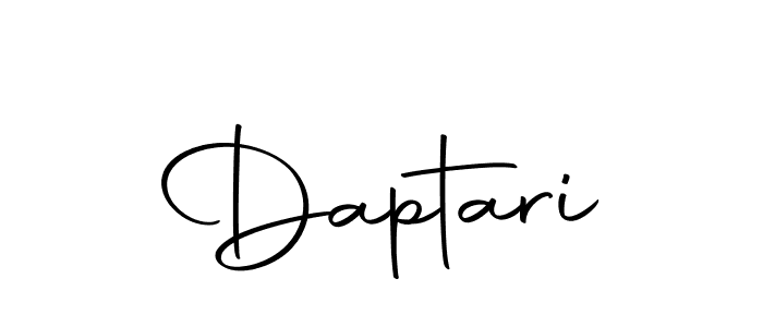 Make a beautiful signature design for name Daptari. With this signature (Autography-DOLnW) style, you can create a handwritten signature for free. Daptari signature style 10 images and pictures png