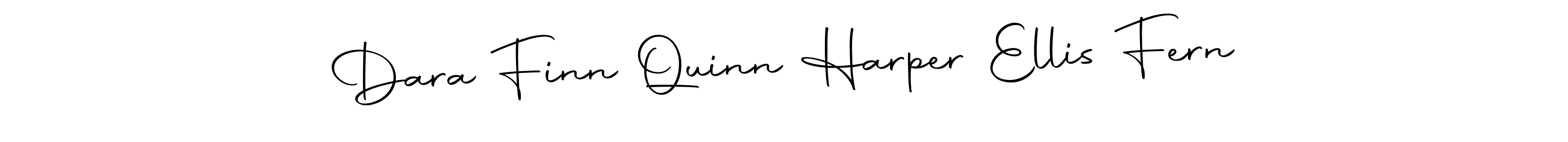 Similarly Autography-DOLnW is the best handwritten signature design. Signature creator online .You can use it as an online autograph creator for name Dara Finn Quinn Harper Ellis Fern. Dara Finn Quinn Harper Ellis Fern signature style 10 images and pictures png
