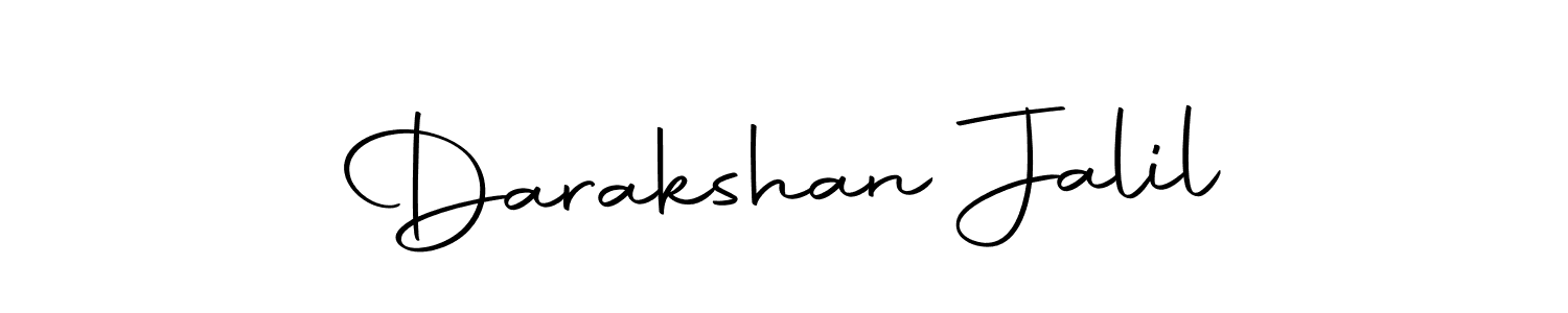 Make a beautiful signature design for name Darakshan Jalil. Use this online signature maker to create a handwritten signature for free. Darakshan Jalil signature style 10 images and pictures png