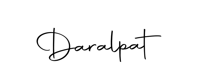 The best way (Autography-DOLnW) to make a short signature is to pick only two or three words in your name. The name Daralpat include a total of six letters. For converting this name. Daralpat signature style 10 images and pictures png