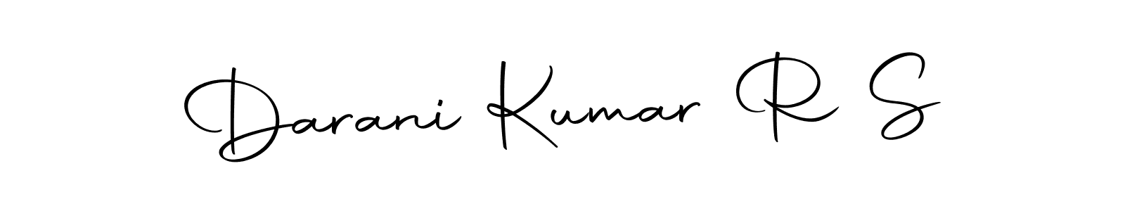 Design your own signature with our free online signature maker. With this signature software, you can create a handwritten (Autography-DOLnW) signature for name Darani Kumar R S. Darani Kumar R S signature style 10 images and pictures png