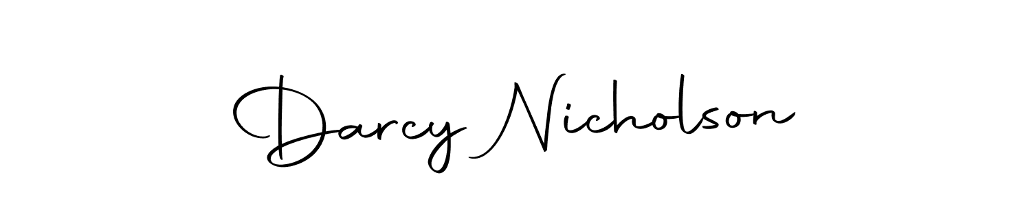 How to make Darcy Nicholson name signature. Use Autography-DOLnW style for creating short signs online. This is the latest handwritten sign. Darcy Nicholson signature style 10 images and pictures png