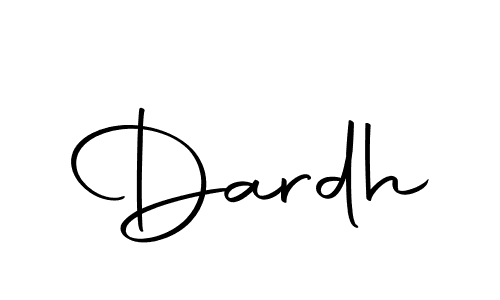 Design your own signature with our free online signature maker. With this signature software, you can create a handwritten (Autography-DOLnW) signature for name Dardh. Dardh signature style 10 images and pictures png