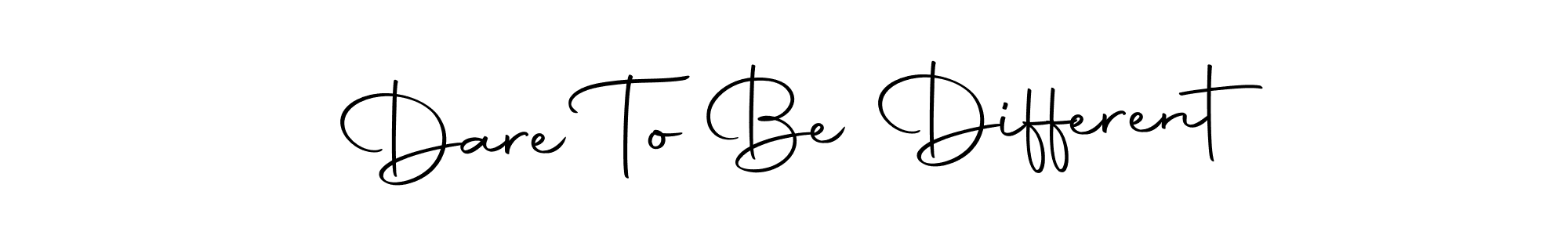 Make a beautiful signature design for name Dare To Be Different. Use this online signature maker to create a handwritten signature for free. Dare To Be Different signature style 10 images and pictures png
