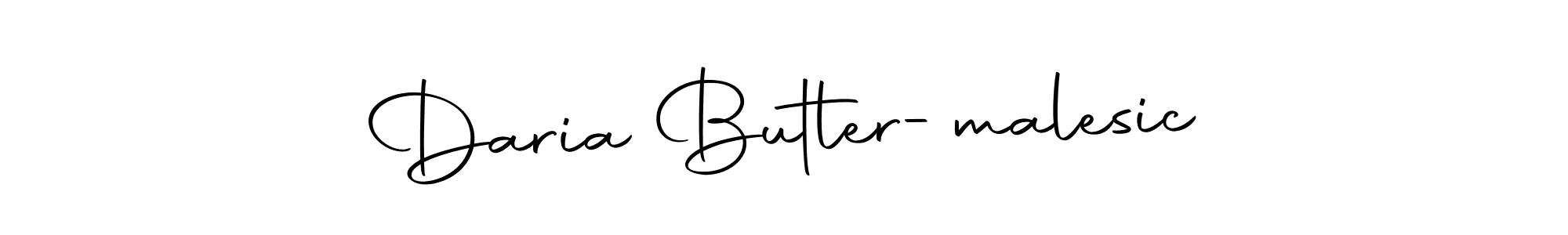 Make a beautiful signature design for name Daria Butler-malesic. With this signature (Autography-DOLnW) style, you can create a handwritten signature for free. Daria Butler-malesic signature style 10 images and pictures png