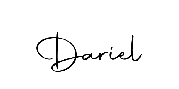 if you are searching for the best signature style for your name Dariel. so please give up your signature search. here we have designed multiple signature styles  using Autography-DOLnW. Dariel signature style 10 images and pictures png