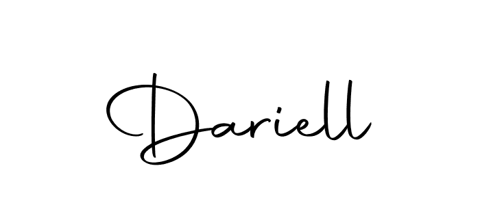 Create a beautiful signature design for name Dariell. With this signature (Autography-DOLnW) fonts, you can make a handwritten signature for free. Dariell signature style 10 images and pictures png