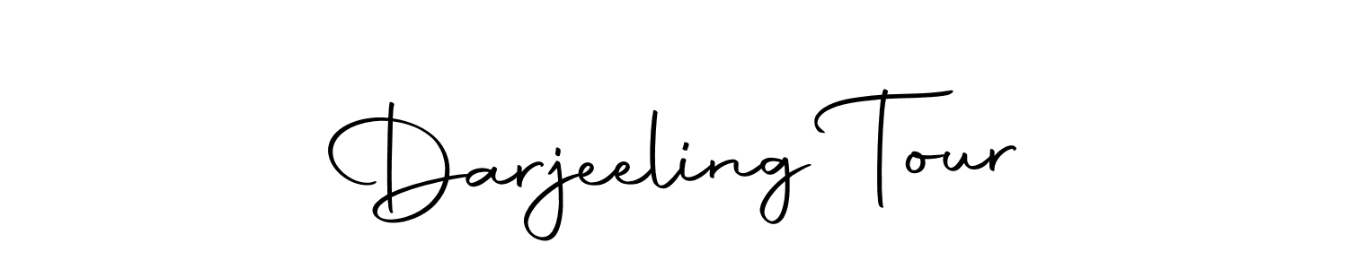 Create a beautiful signature design for name Darjeeling Tour. With this signature (Autography-DOLnW) fonts, you can make a handwritten signature for free. Darjeeling Tour signature style 10 images and pictures png