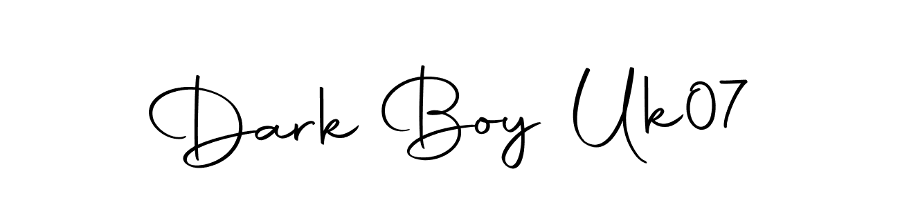 The best way (Autography-DOLnW) to make a short signature is to pick only two or three words in your name. The name Dark Boy Uk07 include a total of six letters. For converting this name. Dark Boy Uk07 signature style 10 images and pictures png