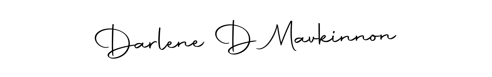 How to make Darlene D Mavkinnon name signature. Use Autography-DOLnW style for creating short signs online. This is the latest handwritten sign. Darlene D Mavkinnon signature style 10 images and pictures png