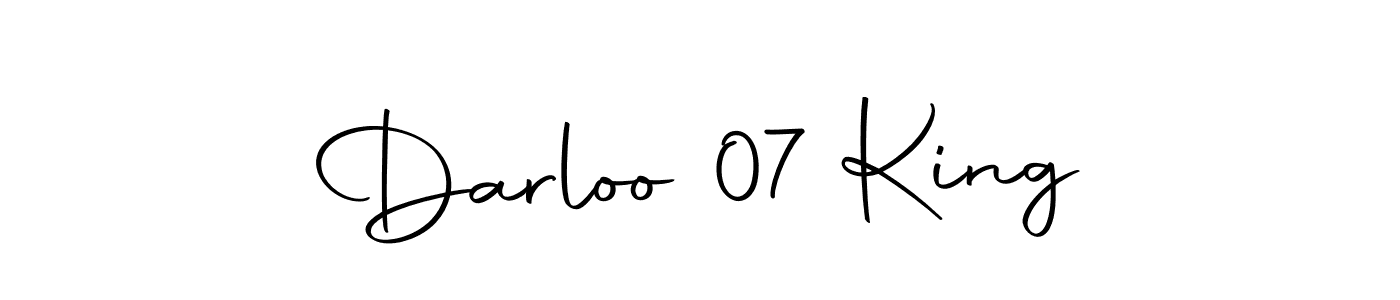 Design your own signature with our free online signature maker. With this signature software, you can create a handwritten (Autography-DOLnW) signature for name Darloo 07 King. Darloo 07 King signature style 10 images and pictures png