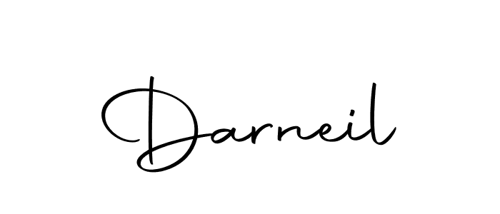 How to make Darneil name signature. Use Autography-DOLnW style for creating short signs online. This is the latest handwritten sign. Darneil signature style 10 images and pictures png