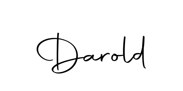 Use a signature maker to create a handwritten signature online. With this signature software, you can design (Autography-DOLnW) your own signature for name Darold. Darold signature style 10 images and pictures png